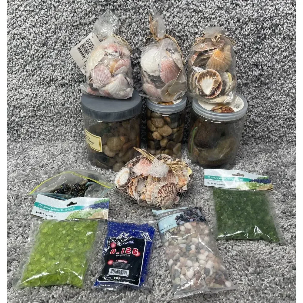 Decorative Crafts Shells Stones & Ukarms 6mm Airsoft Lot Of 12